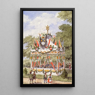 Gustav Korompay - Der Musikpavillion des Wiener Schtzenfestes von 1898.webp