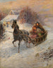 Bonne promenade en traîneau - Gustav Prucha — visning af kunstværket