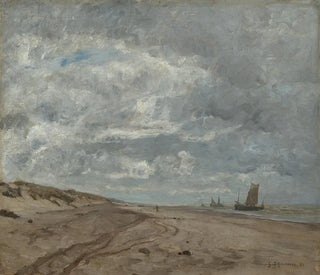Plage de Scheveningen - Gustav Schönleber — visning af kunstværket