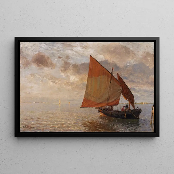 Gustav Schnleber - Venezianisches Fischerboot.webp