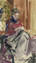 Portrait af kunstnerens kvinde - Gustav Schrägle — visning af kunstværket