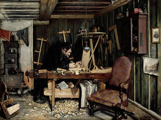 Gustav Wentzel - A Carpenters Workshop.webp