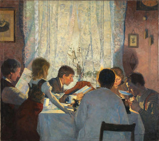 Morgenstemning maleri - Gustav Wentzel — visning af kunstværket