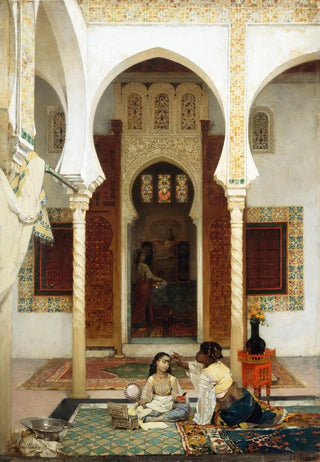 GustaveAchille Guillaumet - Women in an Eastern Courtyard.webp