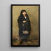 La Fille aux fleurs - Gustave-Claude-Étienne Courtois — indrammet kunstværk på væggen