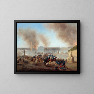 Episode de la Commune, place de la Concorde - Gustave Boulanger — indrammet kunstværk på væggen