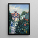 Dahlias i haven ved Petit-Gennevilliers - Gustave Caillebotte — indrammet kunstværk på væggen