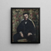 Portrait af en cabasois - Gustave Caillebotte — indrammet kunstværk på væggen