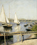 Voiliers à Argenteuil - Gustave Caillebotte — visning af kunstværket
