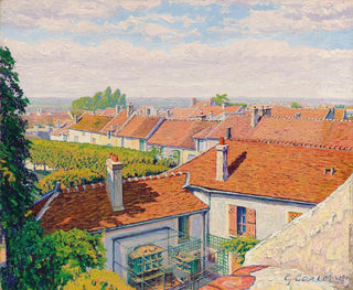 Les toits rouges - Gustave Cariot — visning af kunstværket