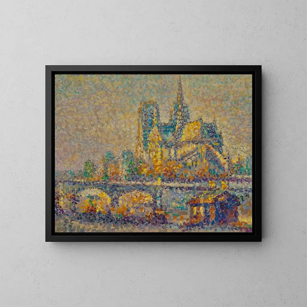 Notre-Dame de Paris - Gustave Cariot — indrammet kunstværk på væggen