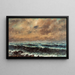 Efterårshav - Gustave Courbet — indrammet kunstværk på væggen