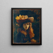 Portrait af en pige - Gustave Courbet — indrammet kunstværk på væggen
