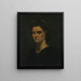 Portrait af en dame - Gustave Courbet — indrammet kunstværk på væggen