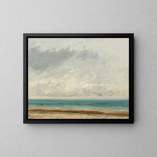 Mere roligere - Gustave Courbet — indrammet kunstværk på væggen