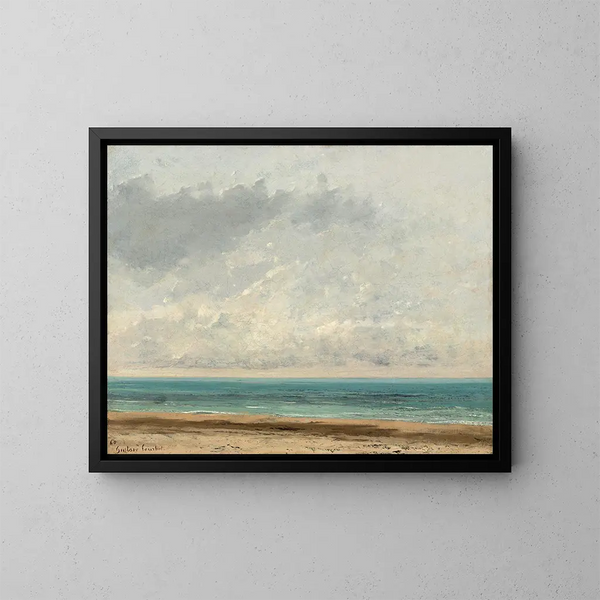 Mere roligere - Gustave Courbet — indrammet kunstværk på væggen