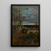 hjort ved dammen - Gustave Courbet — indrammet kunstværk på væggen