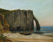 Falaises d'Étretat - Gustave Courbet — visning af kunstværket