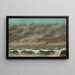 Marine-maleri - Gustave Courbet — indrammet kunstværk på væggen