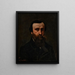 Portrait of M. Nicolle - Gustave Courbet — indrammet kunstværk på væggen