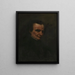 Portrait af komponisten Hector Berlioz - Gustave Courbet — indrammet kunstværk på væggen