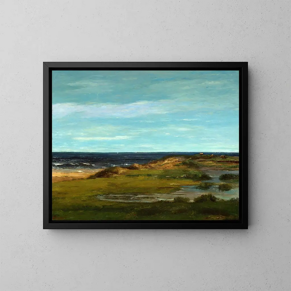 Marine-maleri - Gustave Courbet — indrammet kunstværk på væggen