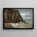 Plage d'Étretat - Gustave Courbet — indrammet kunstværk på væggen