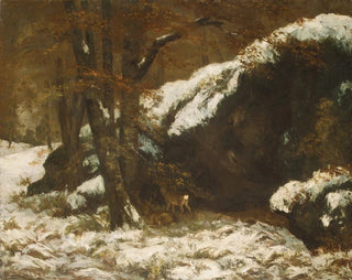 Le Cerf - Gustave Courbet — visning af kunstværket