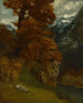 The Glen at Ornans Bords du Doubs Effet d'Automne - Gustave Courbet — visning af kunstværket