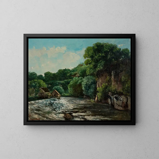 Gustave Courbet - Un barrage prs dOrnans or Lcluse de la Loue.webp