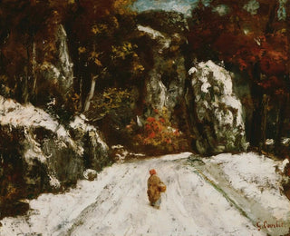 Vinter i Jura - Gustave Courbet — visning af kunstværket