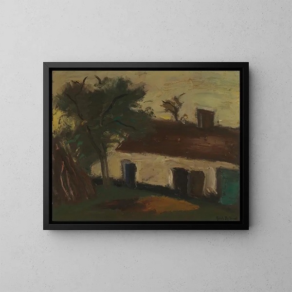 Stald - Gustave De Smet — indrammet kunstværk på væggen