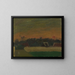 Solnedgang - Gustave De Smet — indrammet kunstværk på væggen