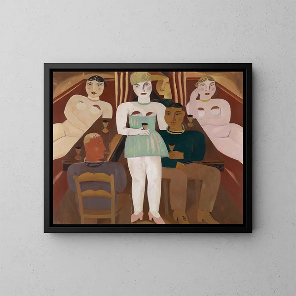 La bonne maison - Gustave De Smet — indrammet kunstværk på væggen