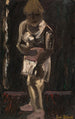 Chemise blanche sur fond noir - Gustave De Smet — visning af kunstværket