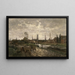 Vue panoramique de Gand - Gustave Den Duyts — indrammet kunstværk på væggen