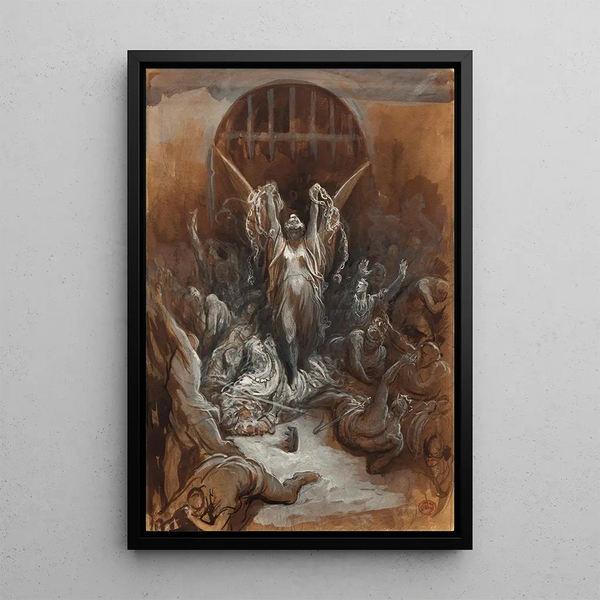 Frihed - Gustave Doré — indrammet kunstværk på væggen