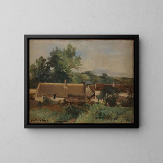 Gustave Henri Colin - Un village.webp