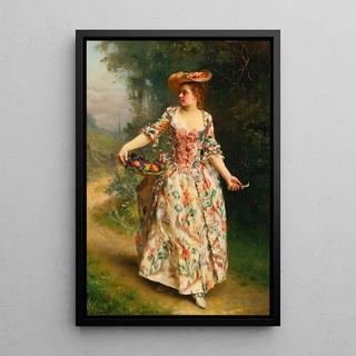 Gustave Jean Jacquet - A Walk In The Park.webp