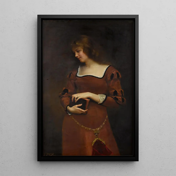 Pensée mélancolique - Gustave Jean Jacquet — indrammet kunstværk på væggen