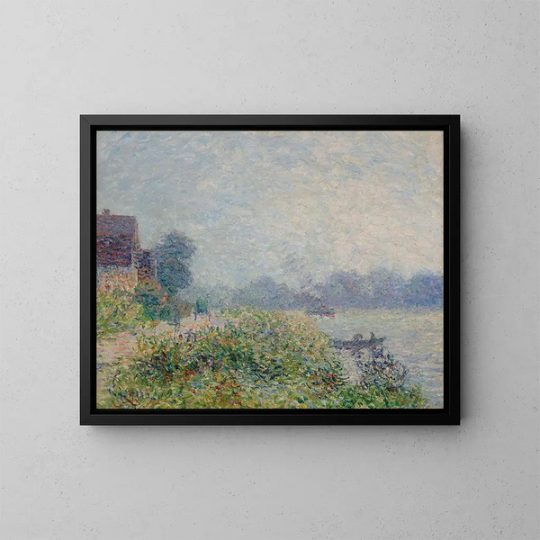 Bord de floden - Gustave Loiseau — indrammet kunstværk på væggen