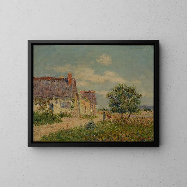 Chaumière au Vandreuil - Gustave Loiseau — indrammet kunstværk på væggen