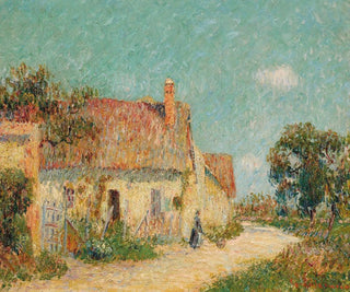 et landsted i Normandiet - Gustave Loiseau — visning af kunstværket