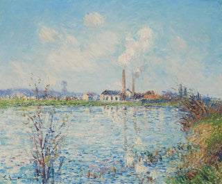 Fabrique des bords de l'Oise - Gustave Loiseau — visning af kunstværket
