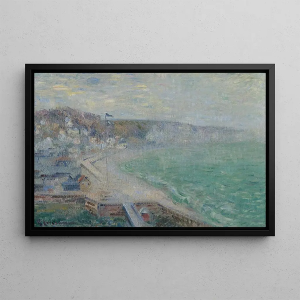 La Plage de Fécamp - Gustave Loiseau — indrammet kunstværk på væggen