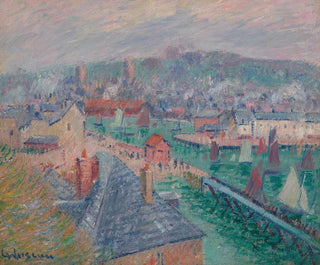 Le port de Fécamp, Normandie - Gustave Loiseau — visning af kunstværket