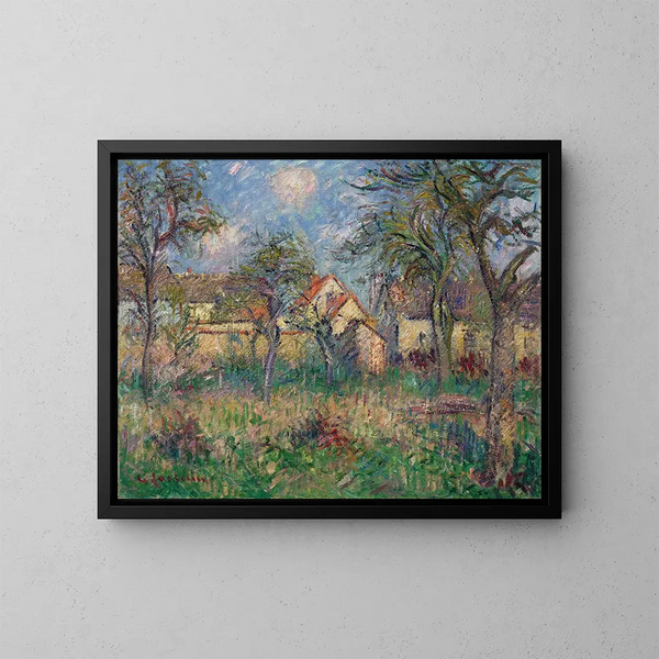 Le Jardin - Gustave Loiseau — indrammet kunstværk på væggen