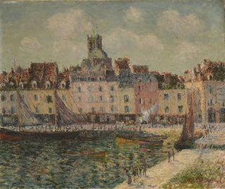 Le quai Duquesne, Dieppe - Gustave Loiseau — visning af kunstværket