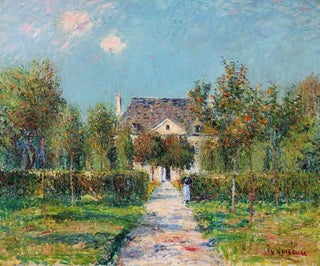 L'Hôtel de Mademoiselle Ernestine Saint-Jouin Finistère eller Frugtplantagen af Mademoiselle Ernestine Saint-Jouin - Gustave Loiseau — visning af kunstværket
