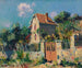 Maison La Grille Rose, omgivelserne omkring Pontoise - Gustave Loiseau — visning af kunstværket
